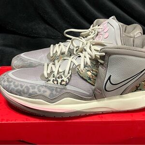 Nike Kyrie Irving Infinity Gray and Pink Men’s Athletic Shoes